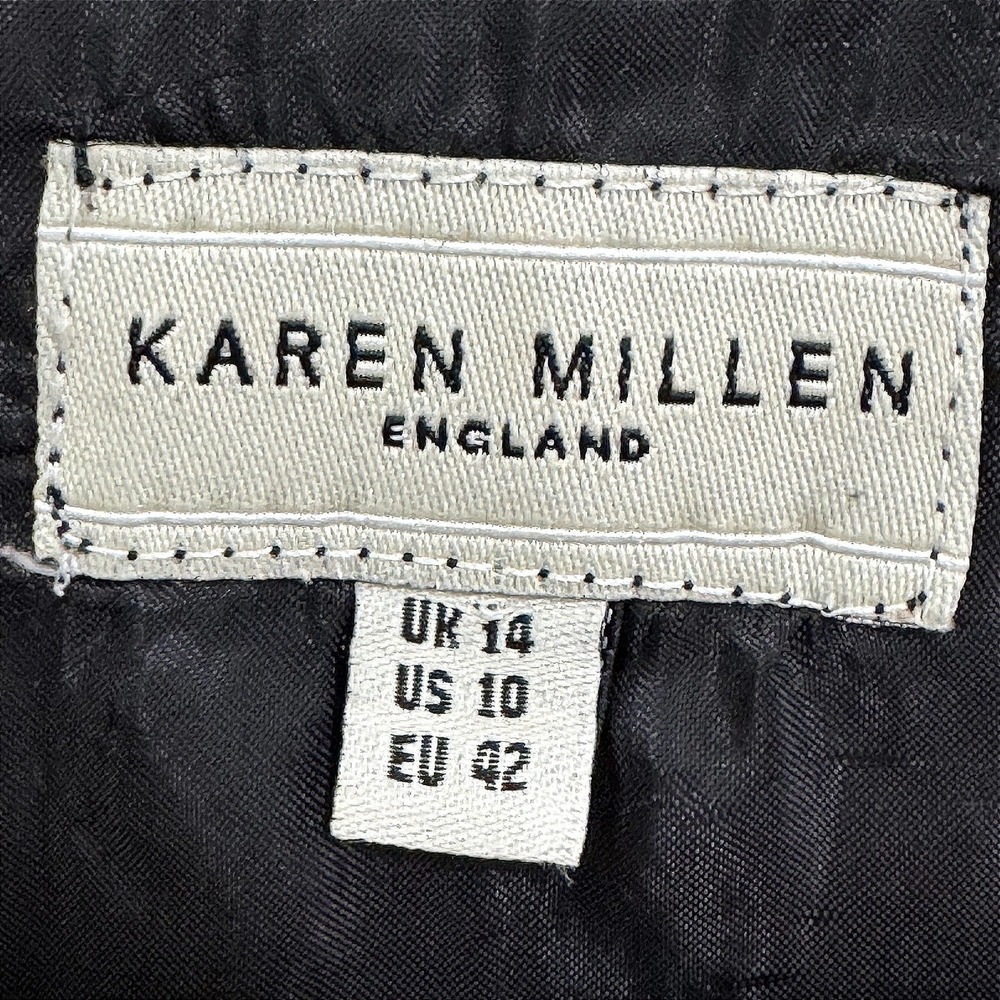 Karen Millen Tiger Print Sheath Dress US 10 UK 14 Ruched Animal Acetate Blend - Picture 7 of 7